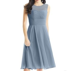 Azazie Scarlett Bridesmaids Dress in Dusty Blue